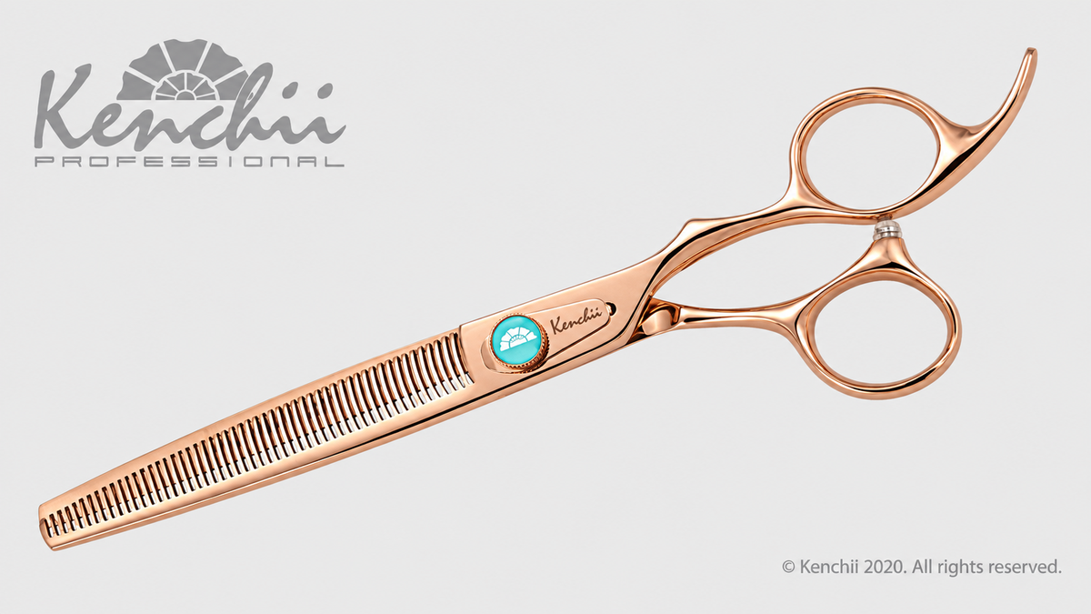 Rose Gold Deluxe Grooming Shears Great Grooming Shears for All Breeds (7.0" 3 Piece Set)