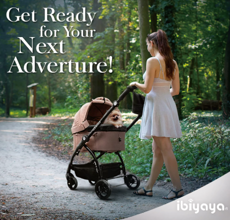3-In-1 Travel System - Pet Stroller, Carrier, Bag for Small Dogs, Medium Dogs, Cats - Lightweight, 44 Lbs - Coral Pink