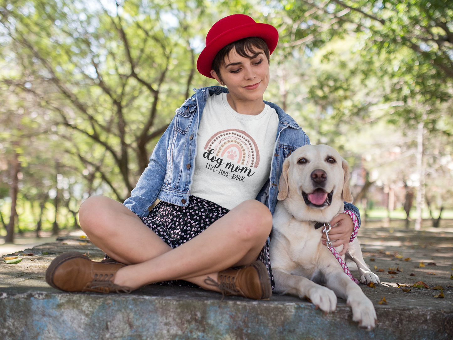 Dog Mom Live Love Bark T-Shirt