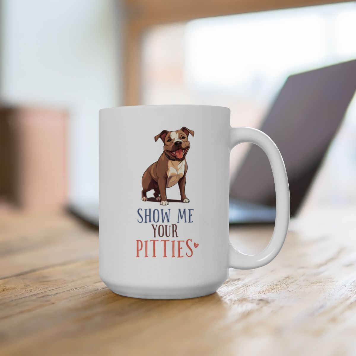 Show Me Your Pitties White Ceramic Mug
