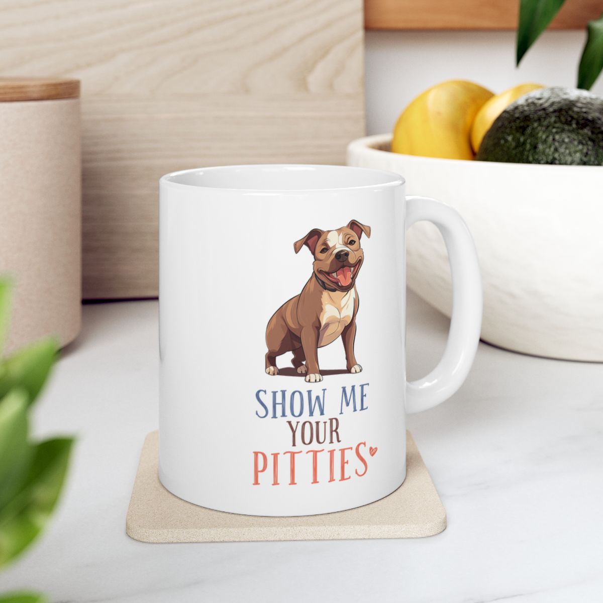 Show Me Your Pitties White Ceramic Mug