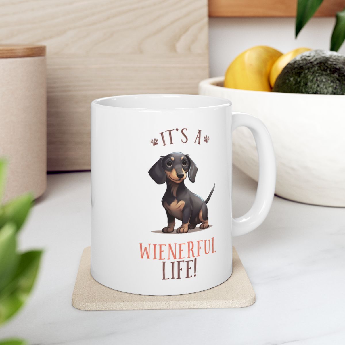 It's A Weinerful Life! White Ceramic Mug