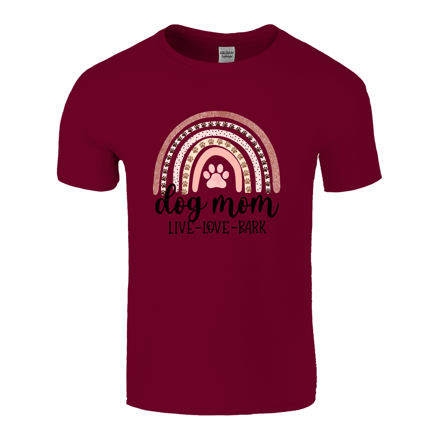 Dog Mom Live Love Bark T-Shirt