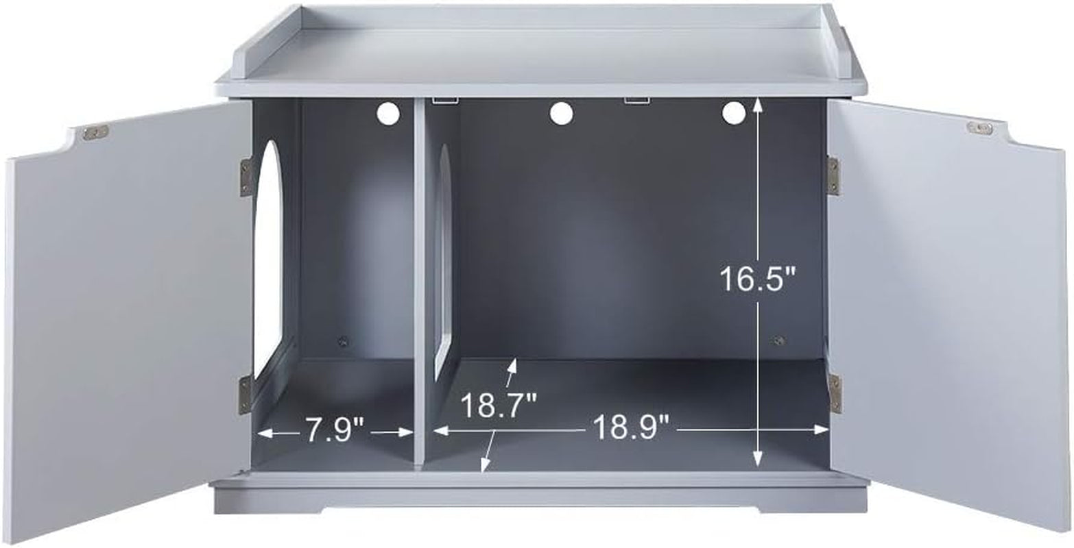 Cat Litter Box Enclosure Furniture, Hidden Litter Box Cover | Cat Washroom, Cabinet for Large Cat, Dog Proof Cat Litter Boxes, Hideaway Litter Box, Cat House
