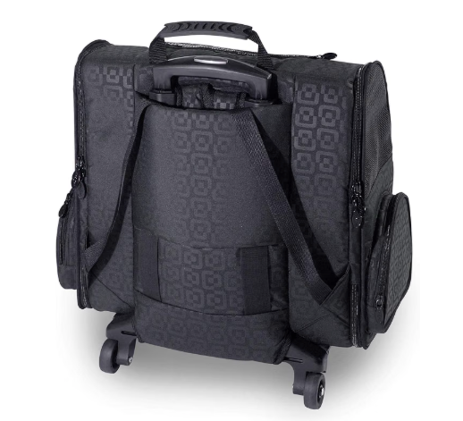 Pet Carrier - Medium Black Roller Bag Pet Carrier