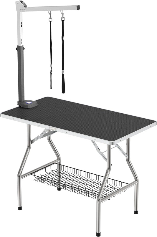 Flying Pig Large Size Super Durable Heavy Duty Dog Pet Foldable Grooming Table (44" X 24")