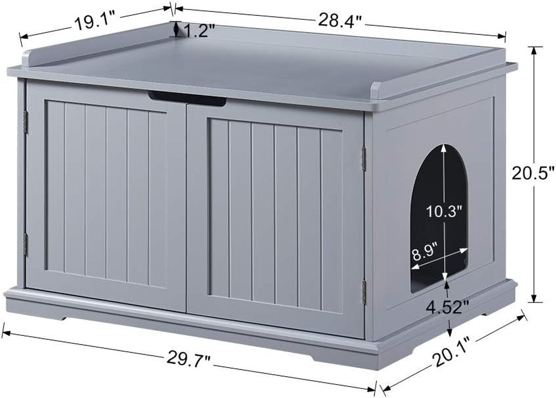 Cat Litter Box Enclosure Furniture, Hidden Litter Box Cover | Cat Washroom, Cabinet for Large Cat, Dog Proof Cat Litter Boxes, Hideaway Litter Box, Cat House
