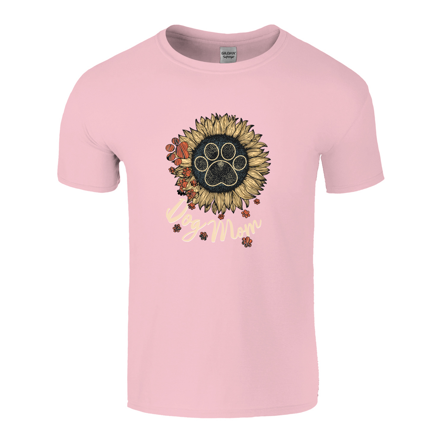 Dog Mom Flower Paw T-Shirt