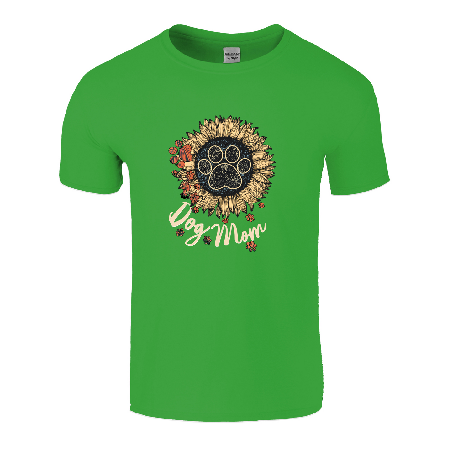 Dog Mom Flower Paw T-Shirt