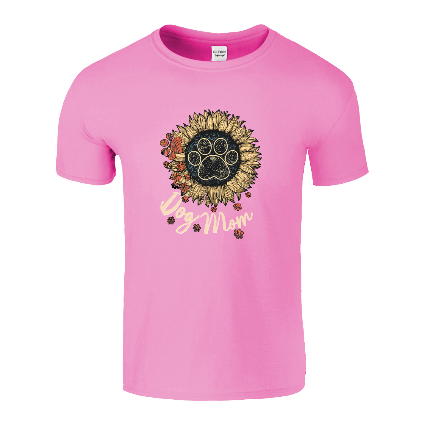 Dog Mom Flower Paw T-Shirt