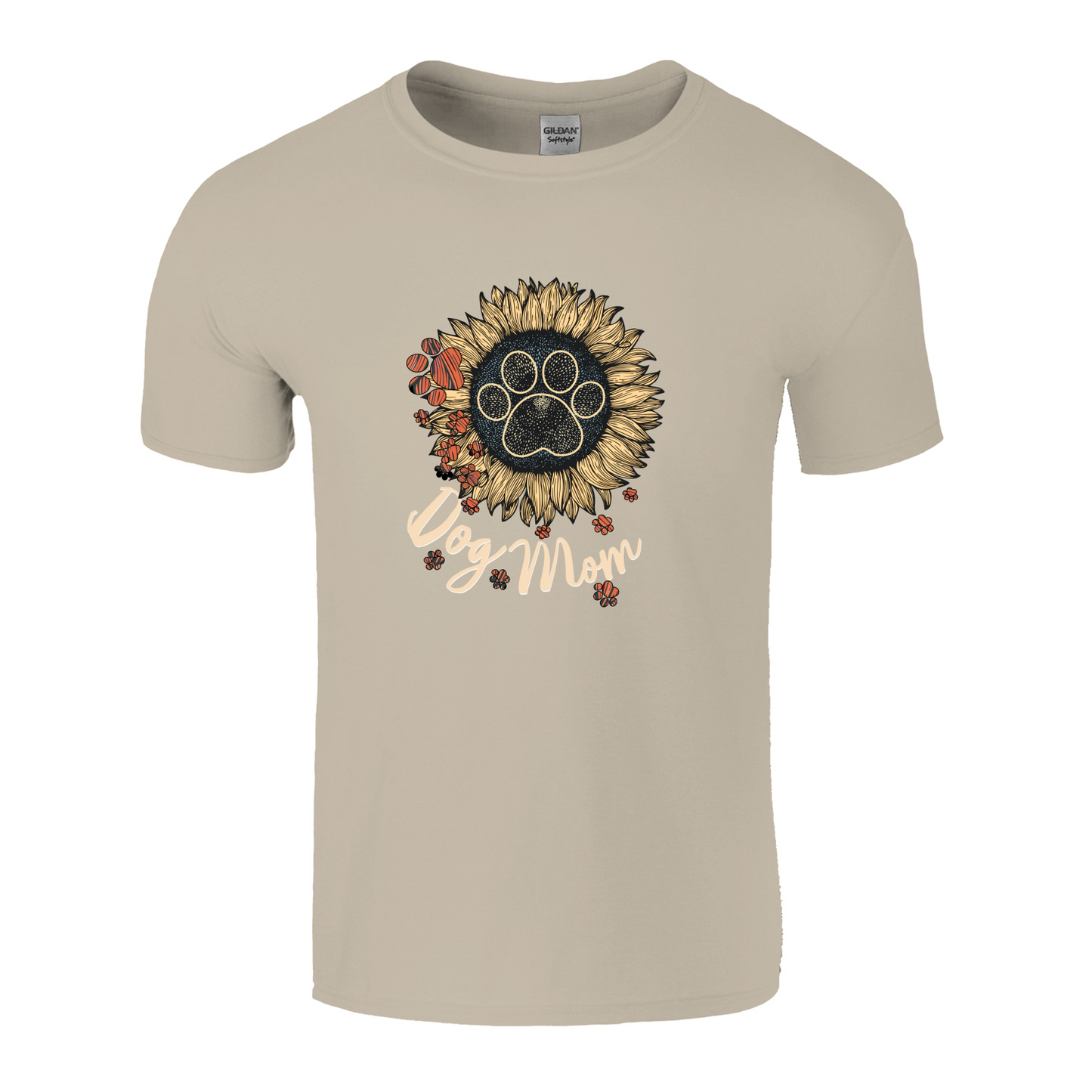 Dog Mom Flower Paw T-Shirt