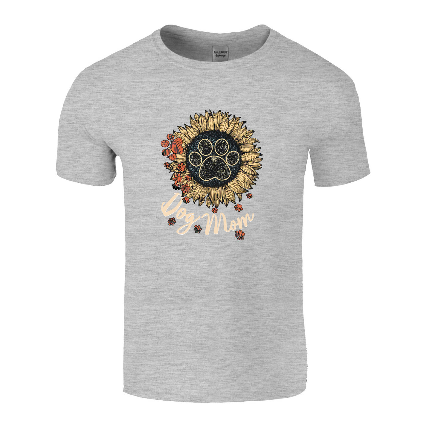 Dog Mom Flower Paw T-Shirt