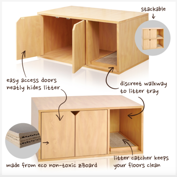 Cat Litter Box Enclosure - Decorative Furniture