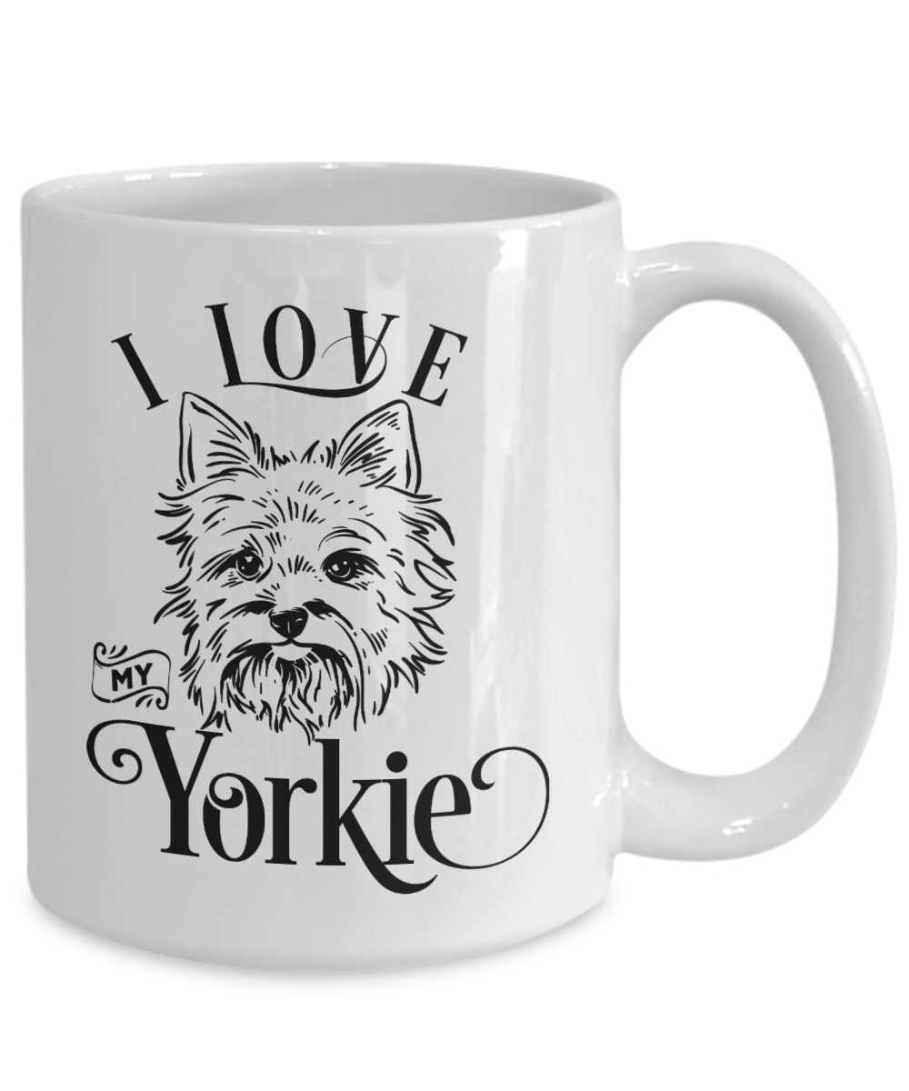 I Love My Yorkie 15oz Ceramic Mug