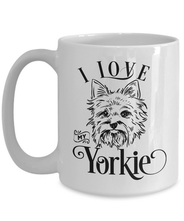 I Love My Yorkie 15oz Ceramic Mug
