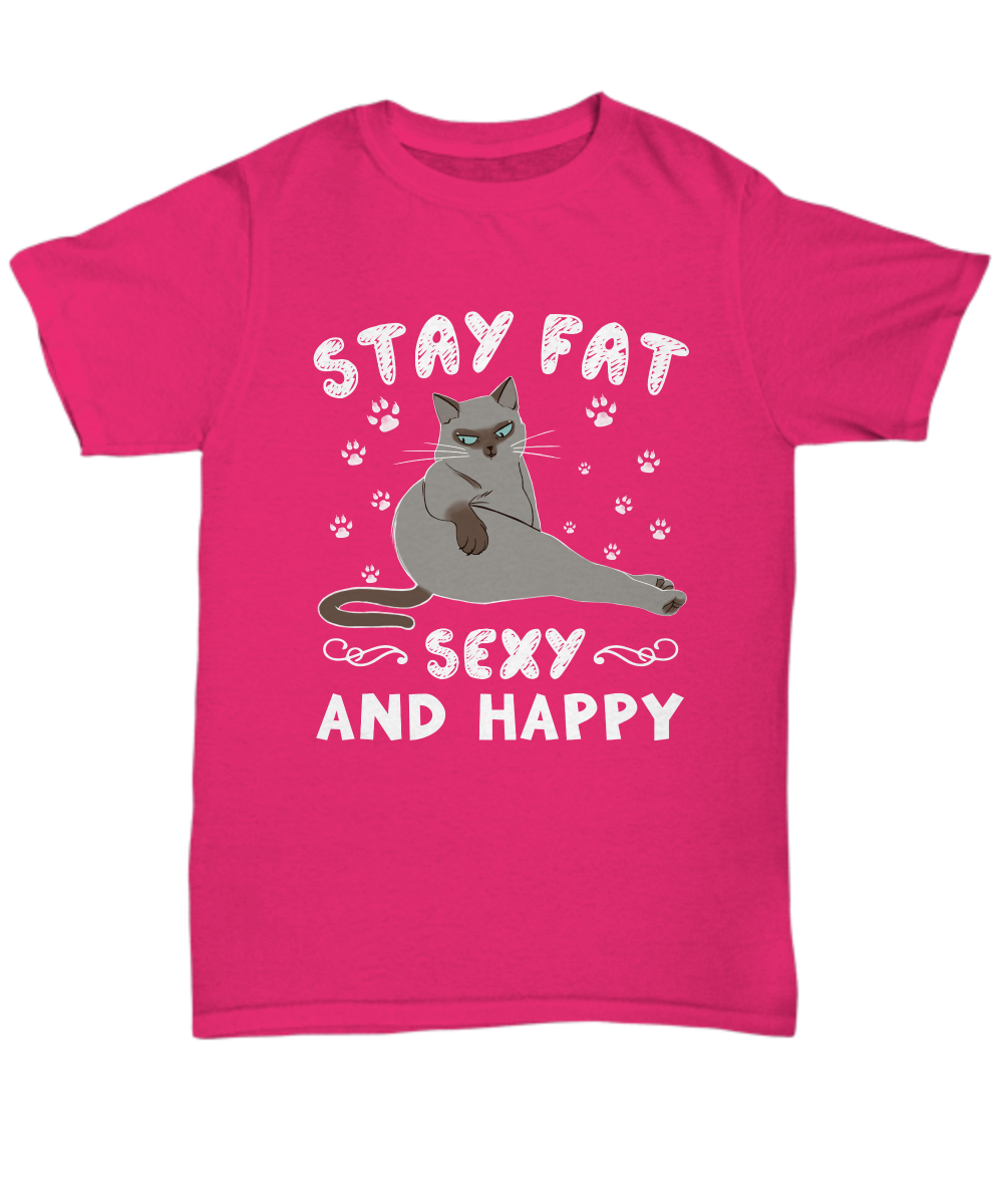 Sexy and Happy Cat Unisex T-Shirt